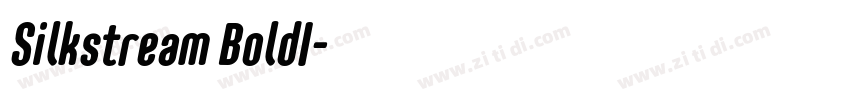 Silkstream BoldI字体转换